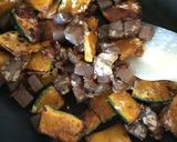 かぼちゃと蒟蒻の甘辛焼き作り方5写真