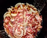＊low carb＊豚コマ煮作り方1写真