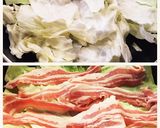 乗せてやくだけ！豚バラキャベツの蒸し焼き作り方1写真