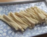 こうや豆腐のわさび菜みょうがソースがけ作り方1写真