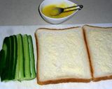 カニカマ＆きゅうりのサンドイッチ作り方1写真
