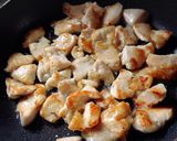 鶏肉と舞茸ピーマンのXO醬炒め♪作り方7写真