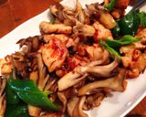 鶏肉と舞茸ピーマンのXO醬炒め♪作り方13写真