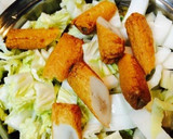 めんつゆで簡単☆白菜とごぼ天の煮物作り方1写真