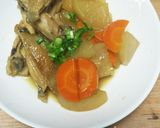 鶏手羽中と大根の煮物作り方5写真