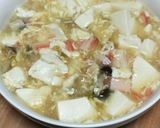 冷蔵庫の残り物で！中華風豆腐煮作り方6写真