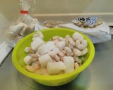 シーフードミックスで☆アヒージョ丼作り方4写真