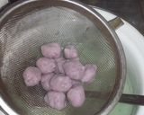 化学反応で秋色のお月見団子作り方10写真