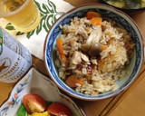 鶏ももとしめじの生姜風味炊き込み御飯作り方4写真