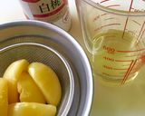 簡単♪白桃缶ゼリー♪お弁当デザート作り方1写真