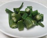 オクラときゅうりの酢の物作り方3写真