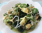 オクラときゅうりの酢の物作り方6写真