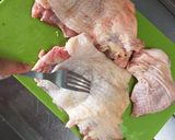 簡単☆若鶏の照焼き☆節約☆ワンプレート作り方1写真