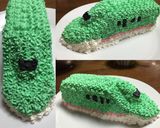 簡単 立体ケーキ 新幹線《記録》作り方3写真