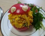 ハロウィン♪簡単！かぼちゃのおばけサラダ作り方11写真