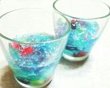 ミント風味ブルーなソーダゼリー作り方7写真