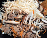 きのことひき肉のたっぷり和風あん(^^♪作り方3写真