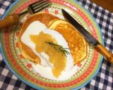 りんごバターヨーグルトソースホットケーキ作り方3写真