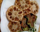 レンコンとピーマンの肉詰め作り方3写真