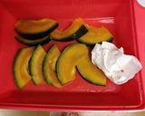 かぼちゃとしかく豆のサラダ作り方1写真