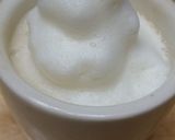 豆乳でちょと哀れな雪だるま　ソイラテ作り方3写真