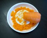 １人前人参１本分のハロウィンあんかけ炒飯作り方1写真