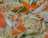 焼きビーフンリメイク＊春巻き作り方1写真