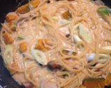 かぼちゃと長ねぎのワンポットパスタ♪作り方6写真