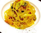 かぼちゃと長ねぎのワンポットパスタ♪作り方7写真