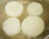 だいこんとえびのすり身の煮物作り方1写真