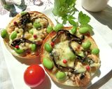 鮭×枝豆のトースト～タイム＆レモン風味作り方5写真