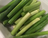 ニンニクの芽の豚バラ肉巻き作り方1写真