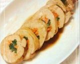 鶏むね肉の照り焼き小松菜ロール.:｡♡ﾟ作り方11写真