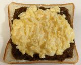キーマカレーとチーズスクランブルサンド作り方6写真