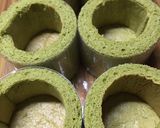 抹茶のホワイトチョコとムースのケーキ作り方3写真