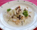 レンジで簡単♪鶏肉ときのこのクリーム煮作り方5写真