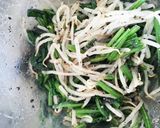 ホウレン草ともやし～胡麻味噌和え作り方4写真