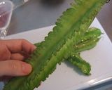 四角豆(インゲン)の胡麻マヨ和え☆作り方1写真