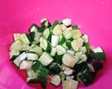 夏の常備菜❣ 長芋ときゅうりの梅肉和え作り方1写真