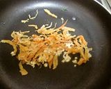 豆苗とさきいかのガーリック炒め作り方3写真