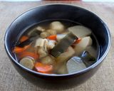 野菜の旨みたっぷり！レンジでけんちん汁作り方4写真