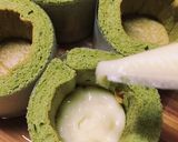 抹茶のホワイトチョコとムースのケーキ作り方6写真