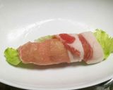 とろーりチーズの明太チーズレタス豚巻き♥作り方5写真