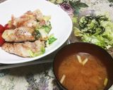 とろーりチーズの明太チーズレタス豚巻き♥作り方9写真