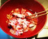 ☆あったか豚バラとキムチ豆腐の煮込み☆作り方3写真