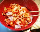 ☆あったか豚バラとキムチ豆腐の煮込み☆作り方4写真