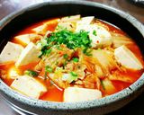 ☆あったか豚バラとキムチ豆腐の煮込み☆作り方7写真
