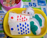 幼稚園のお弁当（鯉のぼりサンド）作り方8写真