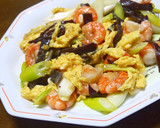 きくらげとエビとふんわり卵の中華炒め作り方12写真
