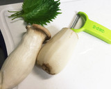 蓮根とエリンギ&肉炒めのオムレツ作り方1写真